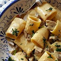 Paccheri ai funghi porcini